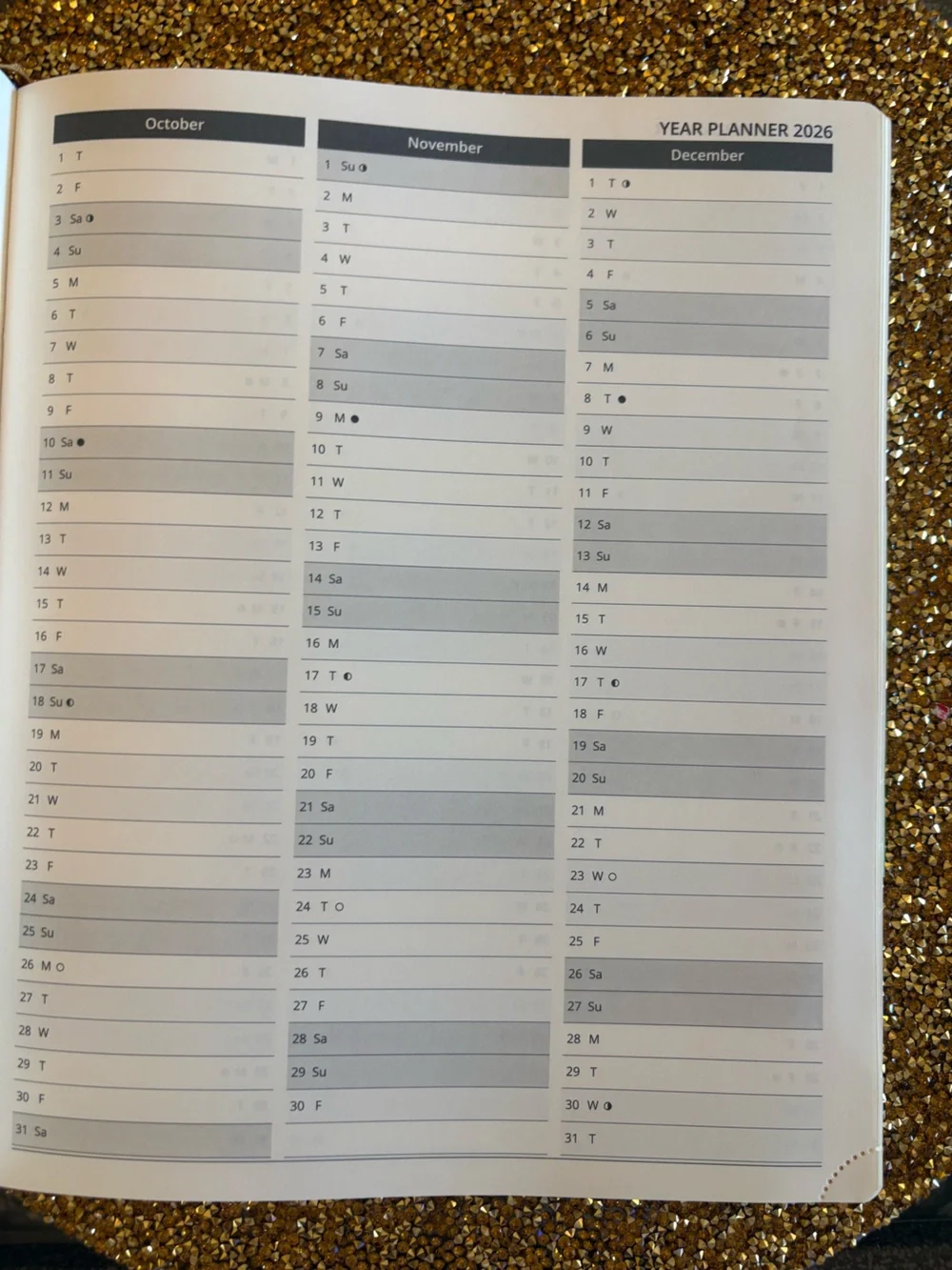 Poprun NWT Purple 18-Month Large Monthly Planner (Jul 2026 - Dec 2027) 8.5”x 10.